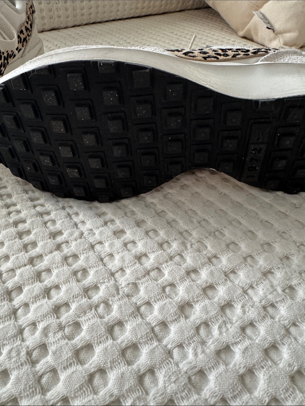 Nike Women’s Neutral Beige Sneakers with Leopard Swoosh - Picture 4 of 5